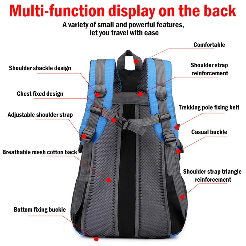 40L Travel Backpack for Adventurers