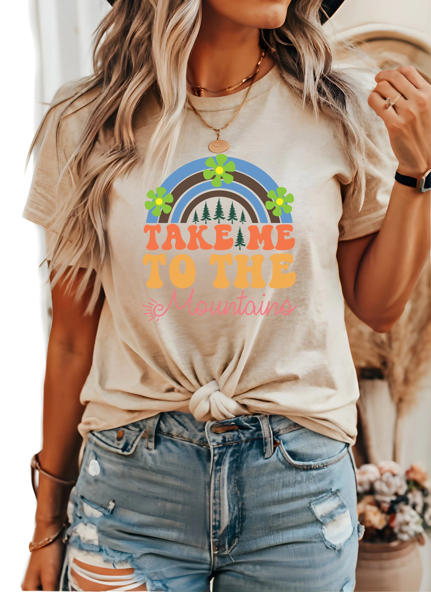 Take Me To The Mountains Shirt, Retro Adventure Lover Shirt, Travel Shirt, Camp Shirt, Hiking Shirt